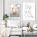 Naked Nude Line Drawing IV - Art Print, Wall Art, Ozark Home 