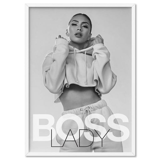 BOSS Lady Black and White II - Art Print, Wall Art, Ozark Home 