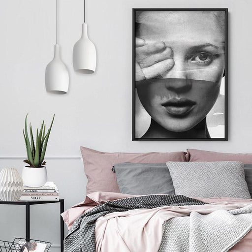 Kate with Veil Black and White - Art Print, Wall Art, Ozark Home 