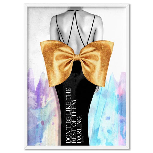 Mademoiselle Bow in Rainbow - Art Print - Ozark Home