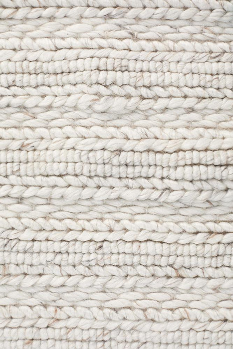 Haldia Ivory Chunky Knit Wool Rug, Rugs, Ozark Home 