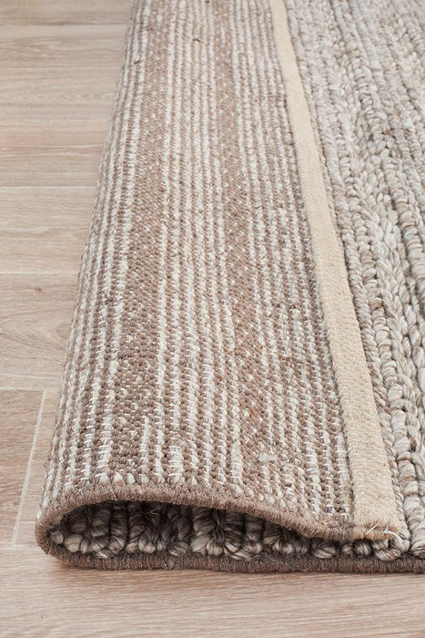 Haldia Natural Chunky Knit Wool Rug, Rugs, Ozark Home 