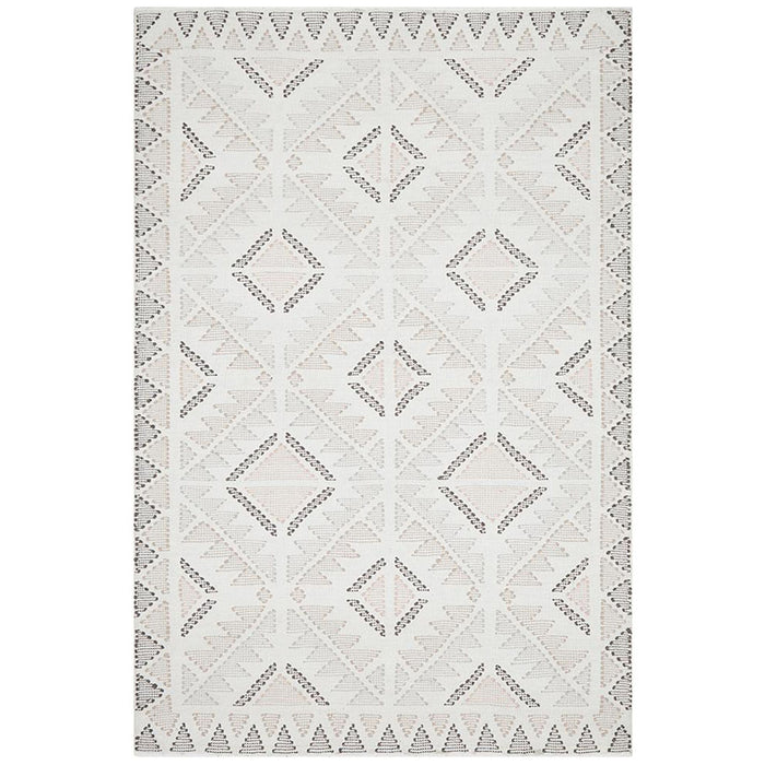 Halol Peach Bohemian Diamond Contemporary Rug, Rugs, Ozark Home 