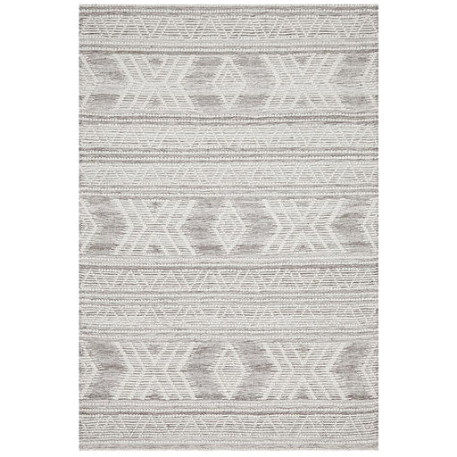 Halol Silver Bohemian Aztec Contemporary Wool Rug, Rugs, Ozark Home 