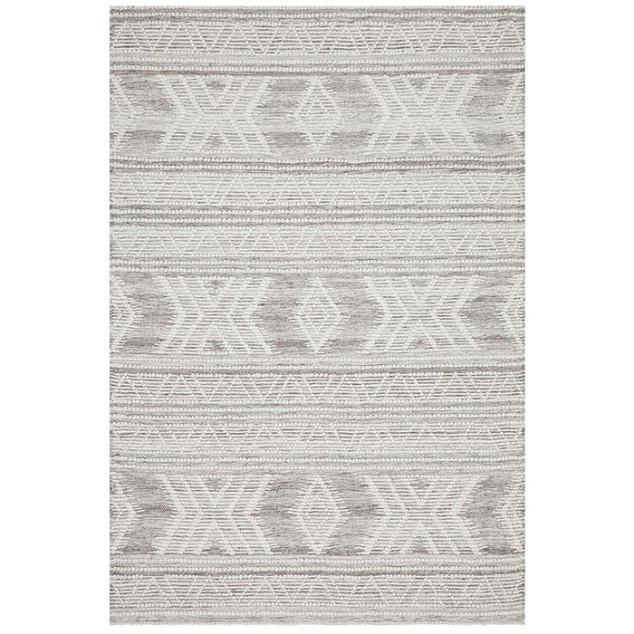 Halol Silver Bohemian Aztec Contemporary Wool Rug, Rugs, Ozark Home 