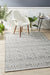 Halol Grey Bohemian Cross Contemporary Wool Rug, Rugs, Ozark Home 