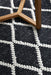 Hampi Black & White Diamond Lattice Wool Contemporary Rug, Rugs, Ozark Home 