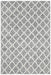 Hampi Grey & White Diamond Lattice Wool Contemporary Rug, Rugs, Ozark Home 