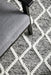 Hampi Grey & White Diamond Lattice Wool Contemporary Rug, Rugs, Ozark Home 