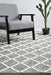 Hampi Grey & White Diamond Lattice Wool Contemporary Rug, Rugs, Ozark Home 