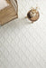 Hampi White Diamond Lattice Wool Contemporary Rug, Rugs, Ozark Home 