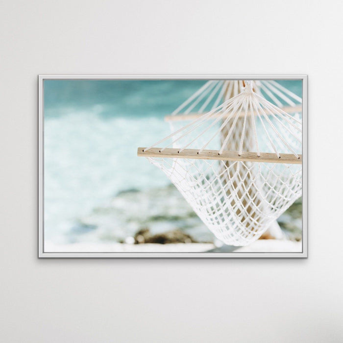 Hammock Days - Boho Palm Tropical Beach Wall Art or Canvas Print