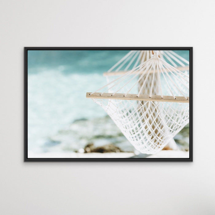 Hammock Days - Boho Palm Tropical Beach Wall Art or Canvas Print