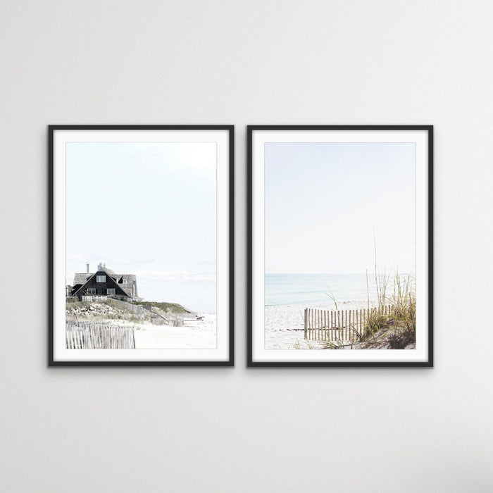 Hamptons Coast - Two Piece Coastal Photographic Print Set, Wall Art, Ozark Home 