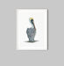 Hamptons Pelican - Watercolour Pelican On A White Backdrop, Wall Art, Ozark Home 