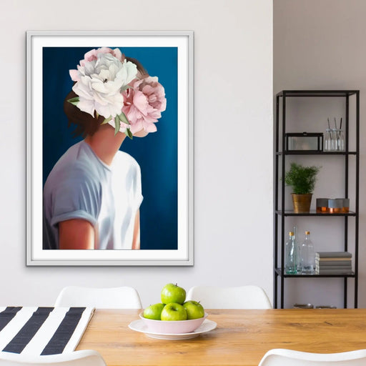 Her Secret Life Print Four - Women With Flowers Artwork Series, Wall Art, Ozark Home 