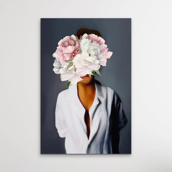 Her Secret Life Print One - Women With Flowers Artwork Series