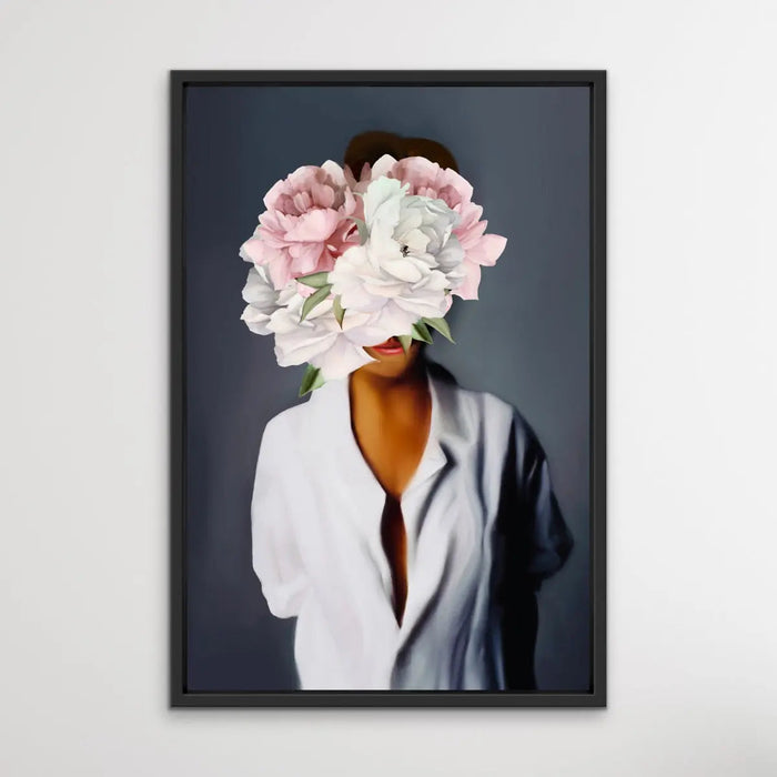 Her Secret Life Print One - Women With Flowers Artwork Series