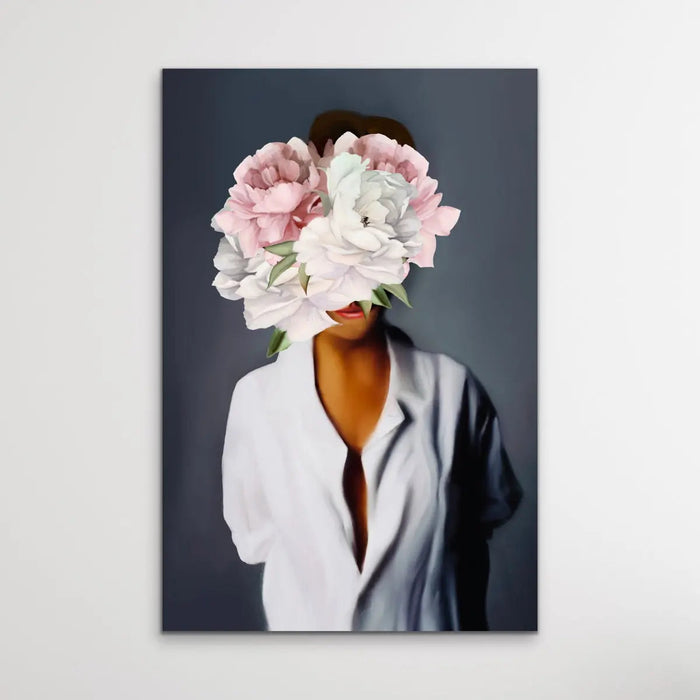 Her Secret Life Print One - Women With Flowers Artwork Series