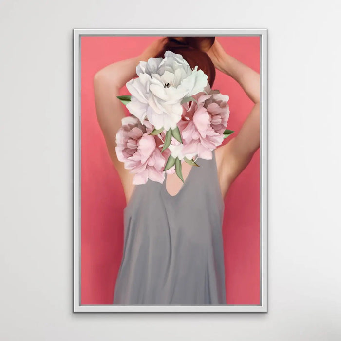 Her Secret Life Print Three - Women With Flowers Artwork Series