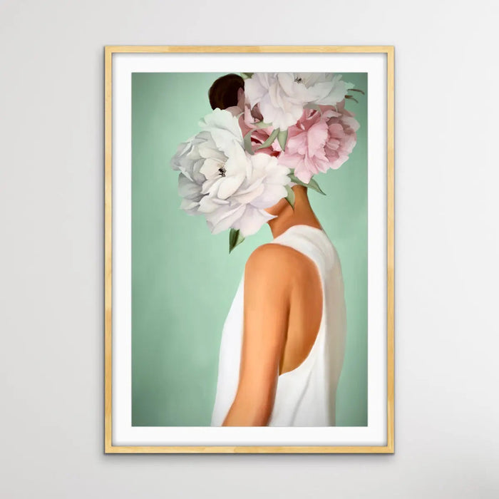 Her Secret Life Print Two - Women With Flowers Artwork Series, Wall Art, Ozark Home 