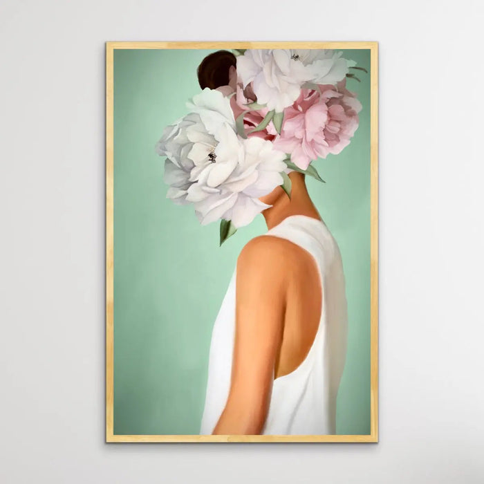 Her Secret Life Print Two - Women With Flowers Artwork Series, Wall Art, Ozark Home 