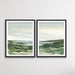 Hillside - Two Piece Landscape Print Set, Wall Art, Ozark Home 