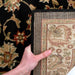 Inkaya Black & Gold Floral Motif Vintage Rug, Rugs, Ozark Home 