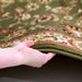 Inkaya Green & Gold Floral Motif Vintage Rug, Rugs, Ozark Home 