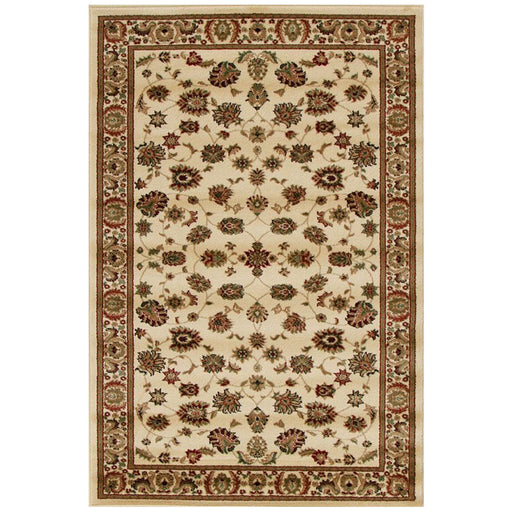 Inkaya Ivory & Gold Floral Motif Vintage Rug, Rugs, Ozark Home 