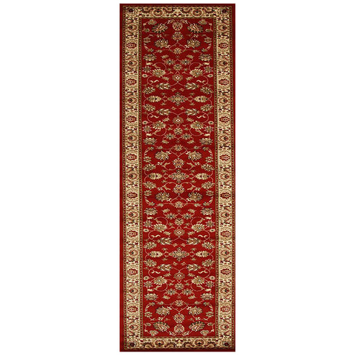 Inkaya Red & Gold Floral Motif Vintage Runner Rug, Rugs, Ozark Home 