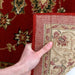 Inkaya Red & Gold Floral Motif Vintage Runner Rug, Rugs, Ozark Home 