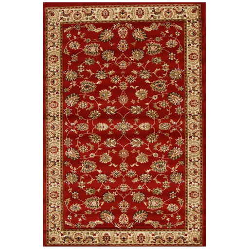 Inkaya Red & Gold Floral Motif Vintage Rug, Rugs, Ozark Home 