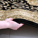 Inkaya Black & Gold Floral Medallion Vintage Runner Rug, Rugs, Ozark Home 
