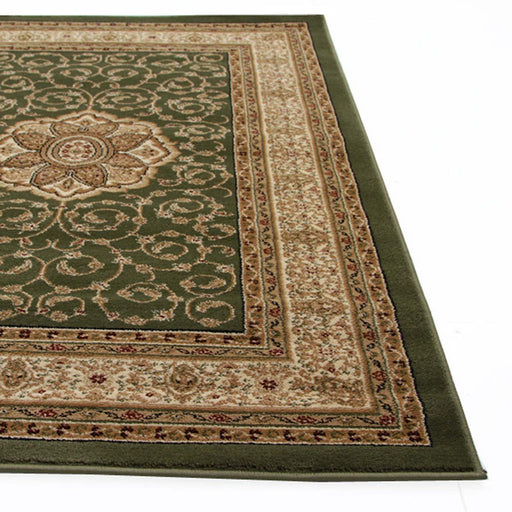 Inkaya Green & Gold Floral Medallion Vintage Runner Rug, Rugs, Ozark Home 