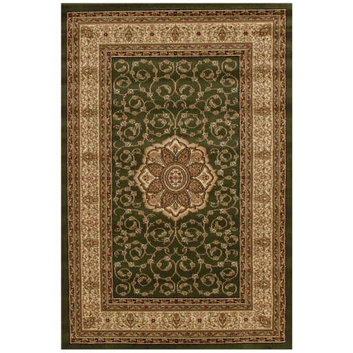 Inkaya Green & Gold Floral Medallion Vintage Rug, Rugs, Ozark Home 