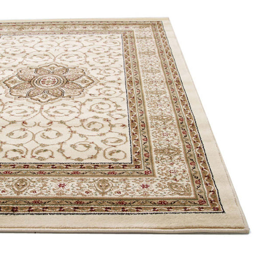 Inkaya Ivory & Gold Floral Medallion Vintage Rug, Rugs, Ozark Home 