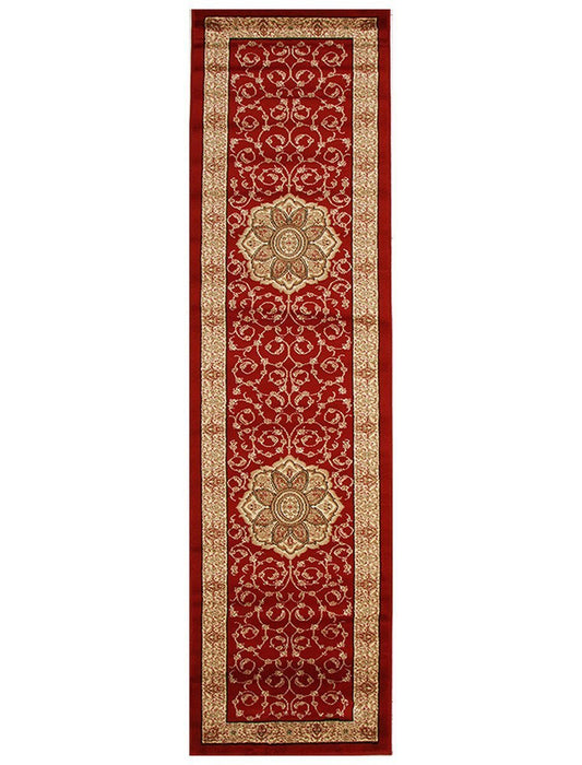 Inkaya Red & Gold Floral Medallion Vintage Rug, Rugs, Ozark Home 