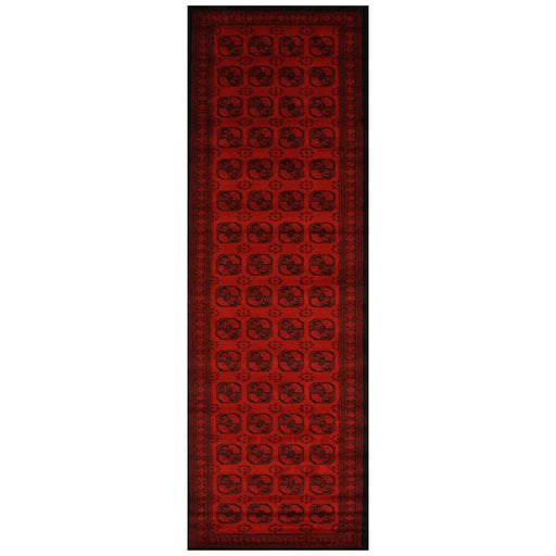 Inkaya Red & Black Oriental Medallion Vintage Runner Rug, Rugs, Ozark Home 