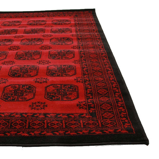 Inkaya Red & Black Oriental Medallion Vintage Runner Rug, Rugs, Ozark Home 