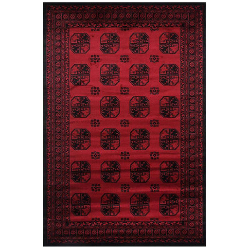 Inkaya Red & Black Oriental Medallion Vintage Rug, Rugs, Ozark Home 