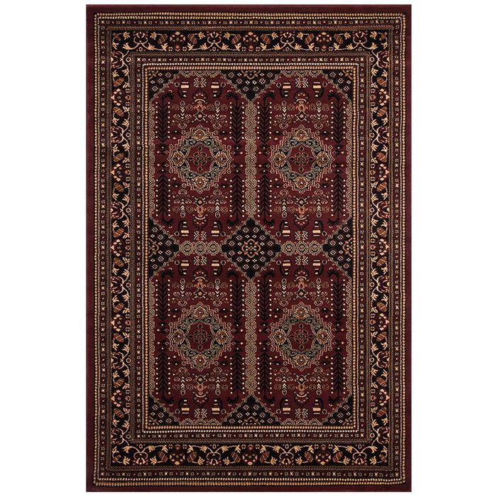 Inkaya Red & Gold Oriental Coin Vintage Rug, Rugs, Ozark Home 