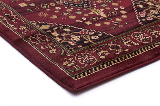 Inkaya Red & Gold Floral Diamond Vintage Rug, Rugs, Ozark Home 