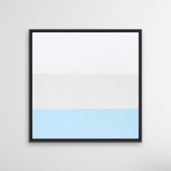 Into The Blue Sky - Square Abstract Blue Grey Geometric Wall Art Canvas Print, Wall Art, Ozark Home 