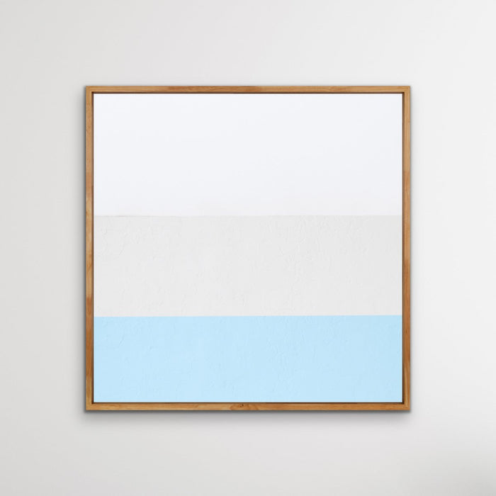 Into The Blue Sky - Square Abstract Blue Grey Geometric Wall Art Canvas Print, Wall Art, Ozark Home 