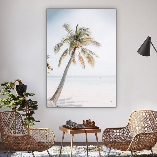 Island Dreams - Tropical Beach Palm Tree Art Print Canvas Wall Art, Wall Art, Ozark Home 