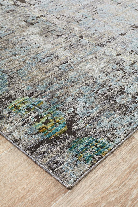 Juhayna Blue & Grey Faded Transitional Contemporary Rug, Rugs, Ozark Home 