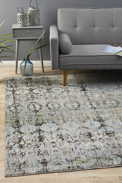 Juhayna Blue & Grey Faded Transitional Contemporary Rug, Rugs, Ozark Home 