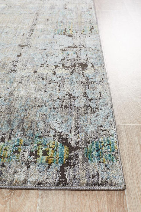 Juhayna Blue & Grey Faded Transitional Contemporary Rug, Rugs, Ozark Home 