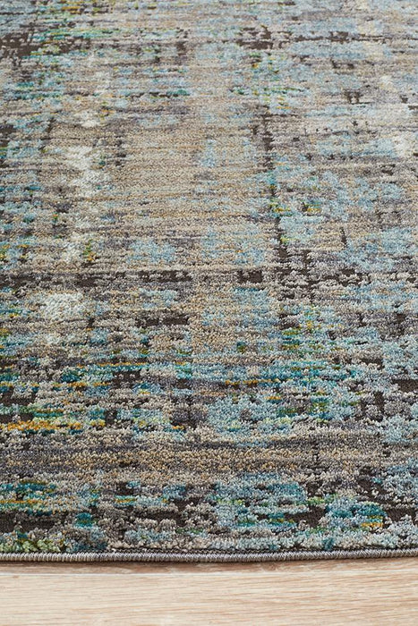 Juhayna Blue & Grey Faded Transitional Contemporary Rug, Rugs, Ozark Home 